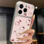 Ốp lưng iPhone họa tiết da mạ họa tiết mèo vui vẻ iPhone 17 16 15 14 13 12 11 Pro Max Plus Max