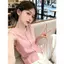 2026 Bộ đồ hai mảnh màu hồng phong cách Hàn Quốc Áo vest không tay có áo sơ mi mỏng Áo vest giảm tuổi mùa hè