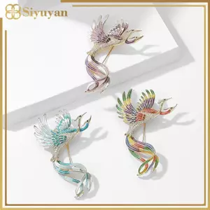 Siyuyan Men Đẹp Phượng Hoàng Trâm Pin Vintage Thời Trang Cao Cấp Cảm Giác Xòe Trang Sức Dành Cho Nữ Và Nam Phù Hợp Với Phụ Kiện Chân VN