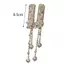 Siyuyan Kẻ Sọc Kim Cương Giả Nơ sel Tóc Nữ Tính Khí Ngọt Ngào Kẹp Tóc Cao Cấp Bên Nổ Kẹp Phụ Kiện Tóc Thời Trang VN
