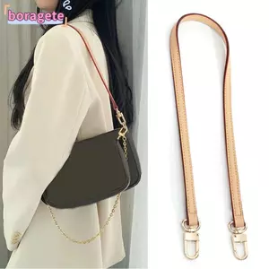 Dây đeo túi BORAGETE, Dây đeo túi xách thay thế màu trơn, Dây đeo vai bằng da mỏng có thể điều chỉnh
