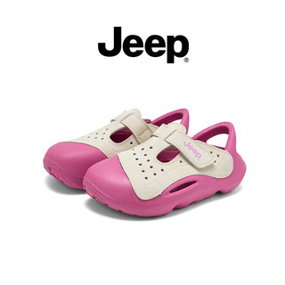 JEEP Phong Cách Mới Baotou Dép Thường Ngày Trẻ Em Chống Trơn Trượt Chống Mài Mòn Nhanh Khô Giày Đi Biển Phong Cách Mùa Hè