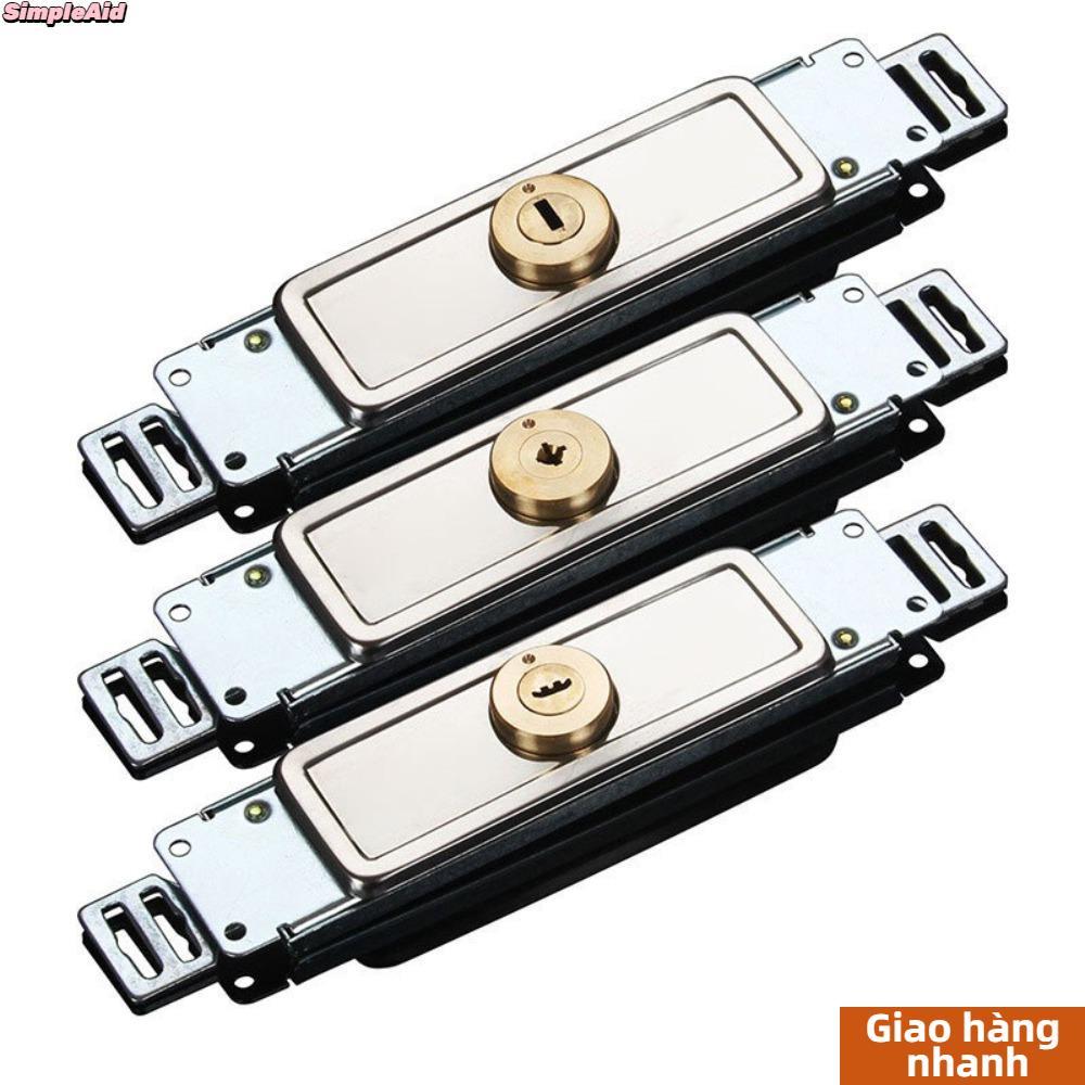 [Vận chuyển nhanh] Khóa cổng cuộn SIMPLEAID, khóa cửa cuốn phần cứng chìa khóa, chống trộm hình chữ thập hợp kim dày