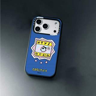 CASECASE X Nền Xanh Tamagotchi Ốp Lưng Máy Ảnh Trắng Vòng Phiên Bản Mờ Đen Cứng Hút Từ Tính Tác Động Dành Cho Apple IPhone 13 14 15 16 17 Pro Max Air Plus Có Hộp