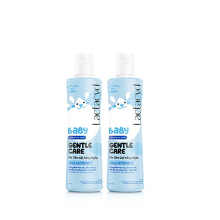 Bộ 2 chai Sữa Tắm Gội Trẻ Em Lactacyd Baby Gentle Care Bảo Vệ Dịu Nhẹ Cho Làn Da Nhạy Cảm 250ml/chai