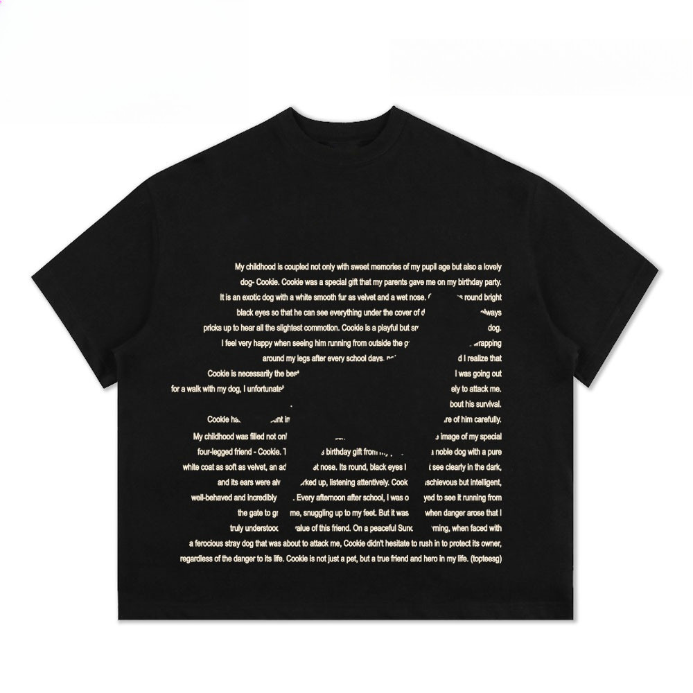 （Giao hàng 24h）Angela Áo thun form Boxy Chó Mèo chữ basic unisex nam nữ tay ngắn cổ tròn cotton 2 chiều dày dặn