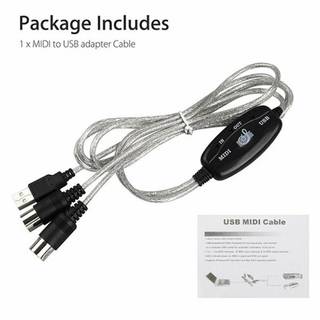 [Ktp] Bộ chuyển đổi Cáp MIDI USB in-out Dây chuyển đổi bàn phím âm nhạc