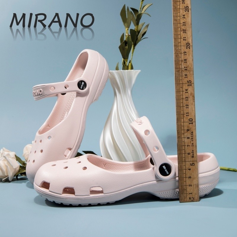 Mirano Giày Lỗ Nữ  Mary Jane Chất Liệu Cao Cấp EVA Siêu Nhẹ Chống Trơn Trượt 2 Chiều Chống Mài Mòn