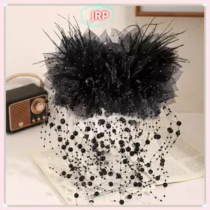 JRP Thời Trang Đa Năng Hoa Tóc Kim Sa Lấp Lánh sel Cá Mập Kẹp Dành Cho Nữ Cô Gái Retro Vuốt Tóc Hoa Thanh Lịch Phụ Kiện Tóc Quà Tặng JRP