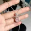 Tự Nhiên Xác Thực Băng Cao Giả Chalcedony Mã Não Bầu Mặt Dây Chuyền Mẹ Tự Do Ánh Sáng Ngọc Sang Trọng Hoàng Đế Xanh Xương Đòn Vòng Cổ 26.3.22