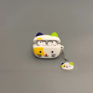 Hộp đựng tai nghe Kitty Monster có sẵn Thích hợp cho hộp bảo vệ Airpodspro3 Sáng tạo bao gồm tất cả Thích hợp cho hộp đựng tai nghe Airpods4 Vỏ mềm chống va chạm chống sốc