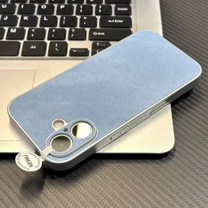 Dành Cho iQOO15 Ốp Điện Thoại 13 Bao Gồm Tất Cả 12Pro Màu Nguyên Chất Họa Tiết Denim 11Pro Da Cừu Lỗ Mịn