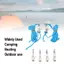 Belleshopp Dụng cụ siết dây YUEHISY với khả năng điều chỉnh dây dễ dàng Con lăn hợp kim biển & thép không gỉ Phù hợp với dây thừng 3 mm/4 mm Hộp lưu trữ 4 gói
