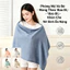 Khăn Choàng Cho Bé Bú Vải Muslin Cao Cấp – 2 Lớp Thoáng Khí, Mềm Mại, Rộng Rãi, Giữ ấm Và Che Kín, An Toàn Cho Mẹ Và Bé