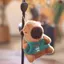 YT4 Capybara Plushie Tạp Dề Dễ Thương Cafe Worker Burger Sang Trọng Túi Búp Bê Quyến Rũ