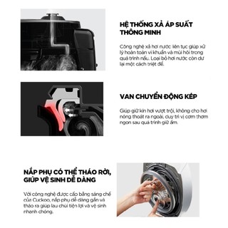 Nồi cơm điện cao tần áp suất Cuckoo CRP-LHTR1009F 1.8L - Bảo hành chính hãng 24 tháng