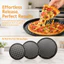 Bộ Chảo Pizza Đục Lỗ AMBU, Mupti Purpose 9 / 10 / 11 / 12 / 14 Inch Khay Nướng Pizza, Đĩa Nấu Ăn Bằng Thép Carbon Tròn Chống Dính Bền Đẹp Sắc Nét & Bubbly