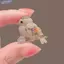 Bluelover Thời Trang Chim Đáng Yêu Bướm Hoa Thổ Cẩm Cho Nữ Áo Khoác Ve Áo Pin Chống chói Áo Len Cố Định Phụ Kiện Quần Áo Quà Tặng Mới