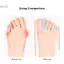 Dụng cụ chăm sóc bàn chân Dụng cụ tách ngón chân bằng silicon Hallux Valgus Bunion Bộ điều chỉnh Corrector Silicone Thumb Corrector Protector Thẳng