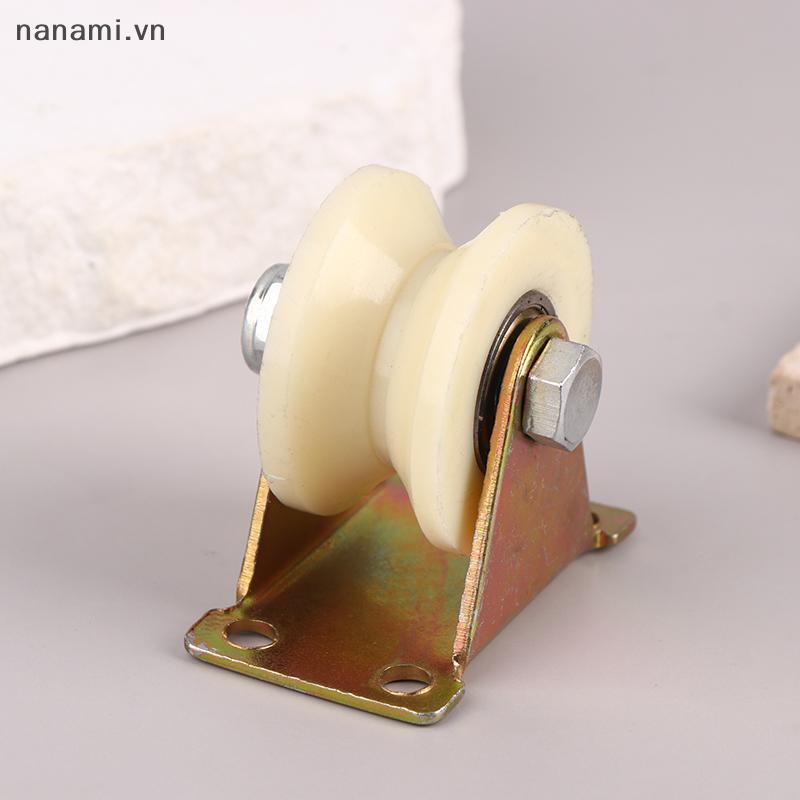 [nanami] Con lăn có rãnh nylon Tra Pulley V / U Nylon có chân đế 30mm 50mm Con lăn hạng nặng có rãnh cửa trượt gót chân [VN]