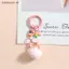 # HB # Creative Hairball Điện thoại di động Mặt dây chuyền đính cườm Diy Handmade Hairball Móc khóa Túi mặt dây chuyền hạt dễ thương Trang trí mặt dây chuyền.