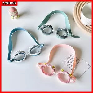 Kính bơi trẻ em mùa hè YRBWD, Kính mắt bơi có thể điều chỉnh chống sương mù, Kính mắt lặn chống nước dễ thương sáng tạo