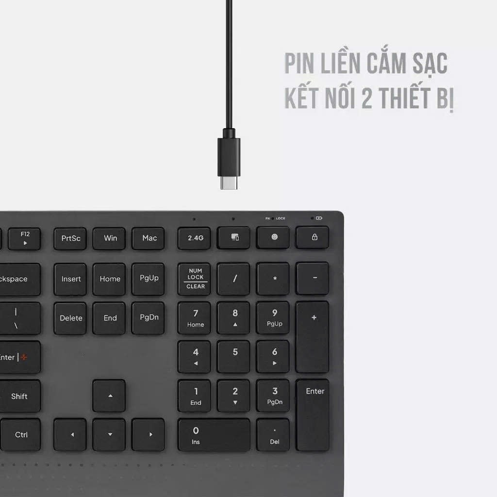 [MỚI] Bàn phím không dây HyperWork SilentKey HPW-KB.CT 01-BLK - Bảo Hành 12 Tháng