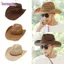 Mũ Bò Cô Gái Phương Tây BORAGETE, Mũ Cao Bồi Rơm Kỳ Nghỉ Có Thể Gập Lại, Vành Rộng Thời Trang Có Dây Đeo cằm Có Thể Điều Chỉnh Mũ Chống Nắng Đi Biển Cho Nam Nữ