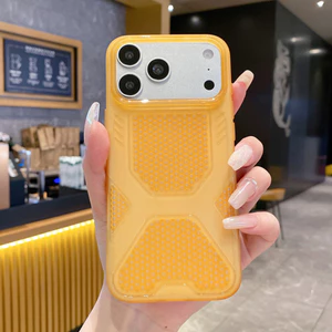 Ốp Điện Thoại Mềm Tản Nhiệt Ice Peak Cho iPhone 17 Pro Max 16 Plus 15 14 13 12 11 Vỏ Bảo Vệ Chống Sốc