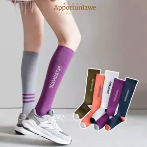 IAPPORTUNIA 1 Đôi Tất Nén Chống Trơn Trượt, Tất Thể Thao Chuyên Nghiệp Nữ Thoáng Khí, Tất Bê Ngoài Trời Tất Đua Xe Chất Lượng Cao