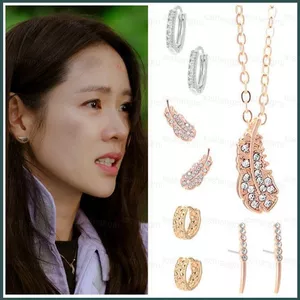 YT4 K-Dramas Crash Landing on You Bông tai không gây dị ứng kim bạc S925