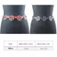 Thắt lưng FINANSIN, Thiết kế sang trọng Dây chuyền tua rua nhiều lớp Dây chuyền kim loại Pentagram, Thương hiệu hợp thời trang Y2K Punk Hollow Star Dây đeo thắt lưng bằng da PU