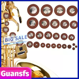Guansfs Guansfs 26 Chiếc Saxophone Miếng Da Đa Kích Thước Sax Thay Thế Một Phần ForAlto Saxophon Phụ Kiện Hiệu Suất
