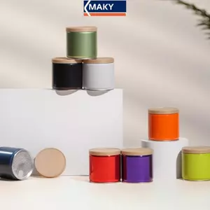 MAKY 1 / 5 Cái Hộp Trà Di Động Mini Nồi Rỗng Hộp Trà Kẹo Lon Tròn Thiên Tính Sắt Thảo Mộc Niêm Phong Bình Đựng Gia Vị Tổ Chức VN