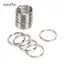 AqToCna 100 Cái / lốc Móc Chìa Khóa DIY Kim Loại Chìa Khóa Chia Nhẫn Vòng Kim Loại Móc Khóa AqToCna