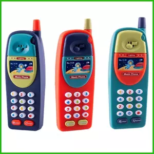 Đồ chơi điện thoại Đồ chơi âm thanh êm dịu Điện thoại cho trẻ em có nhạc và ánh sáng Tương tác vui nhộn Điện thoại Học sớm saixit2vn