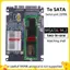 NGFF Sang SATA 3 Vỏ HDD gắn ngoài MSATA SSD Adapter M.2 SATA Giao thức Adapter Board