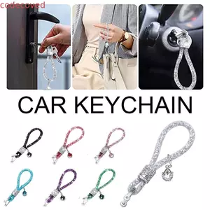 MCODECOVED Móc Chìa Khóa Ô Tô Phụ Kiện Tự Động Chìa Khóa Sáng Bóng Quà Tặng Nữ Chìa Khóa Thời Trang Fob Trang Trí Chìa Khóa Ô Tô
