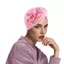 SHUPUN Đính Hạt Mũ Turban, Ngọc Trai Thoáng Khí Đính Hạt Đầu Hoa Quấn, Hợp Thời Trang Nhẹ Co Giãn Mũ Bonnet Nữ