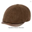 Unisex Retro Corduroy Newsboy Mũ có vành da đã giặt cho mùa thu đông