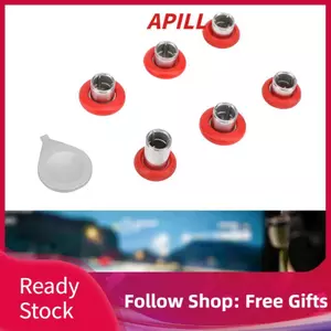 Apill Bộ điều khiển trò chơi Thay thế ngón tay cái bằng cao su và thép không gỉ có thể hoán đổi cho Elite Series 2 Core (Màu đỏ)