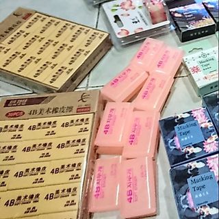 Gôm/ tẩy đen, gôm hồng, gôm xám đất sét