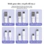 Bộ Cáp Sạc Đa Năng BL143 Vỏ Tre Cao Cấp Sạc Nhanh 60W Cho Nhiều Thiết Bị Có Đầu Lightning Type C Micro USB