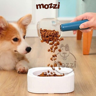 Thìa muổng xúc thức ăn hạt gắn kẹp miệng túi cho chó mèo