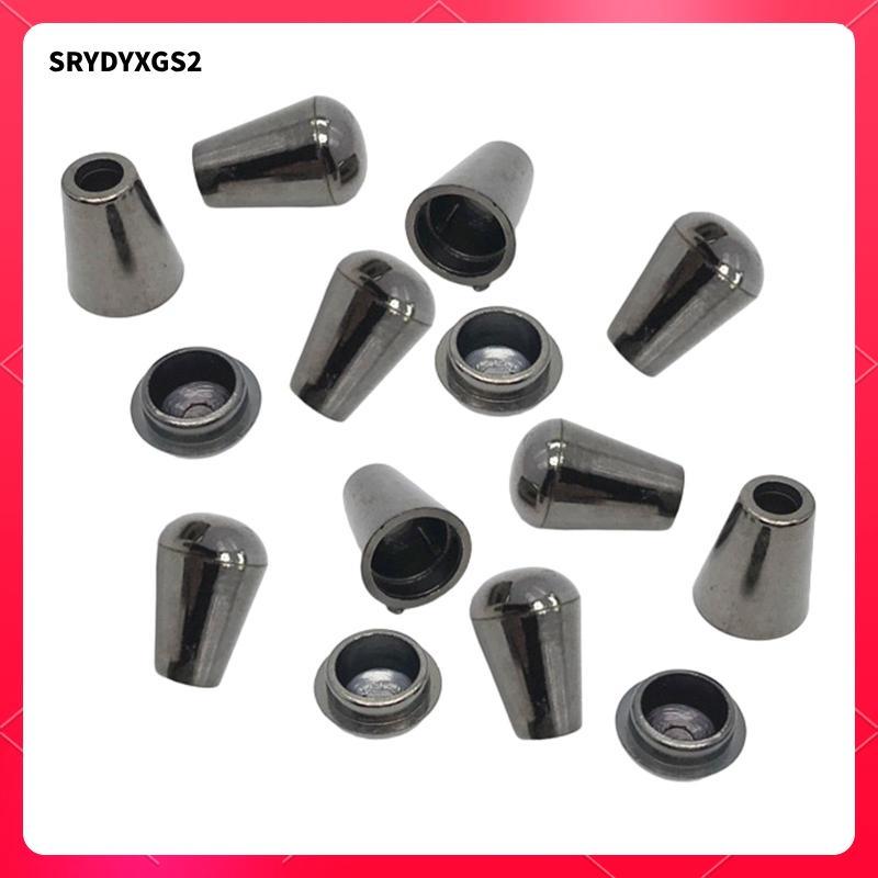 10 Cái Chuyển Đổi Đầu Dây Dừng Dây Kết Thúc Chuông Nút Chặn Cho Túi Paracord Ba Lô Bạc