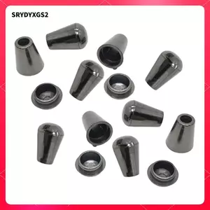 10 Cái Chuyển Đổi Đầu Dây Dừng Dây Kết Thúc Chuông Nút Chặn Cho Túi Paracord Ba Lô Bạc