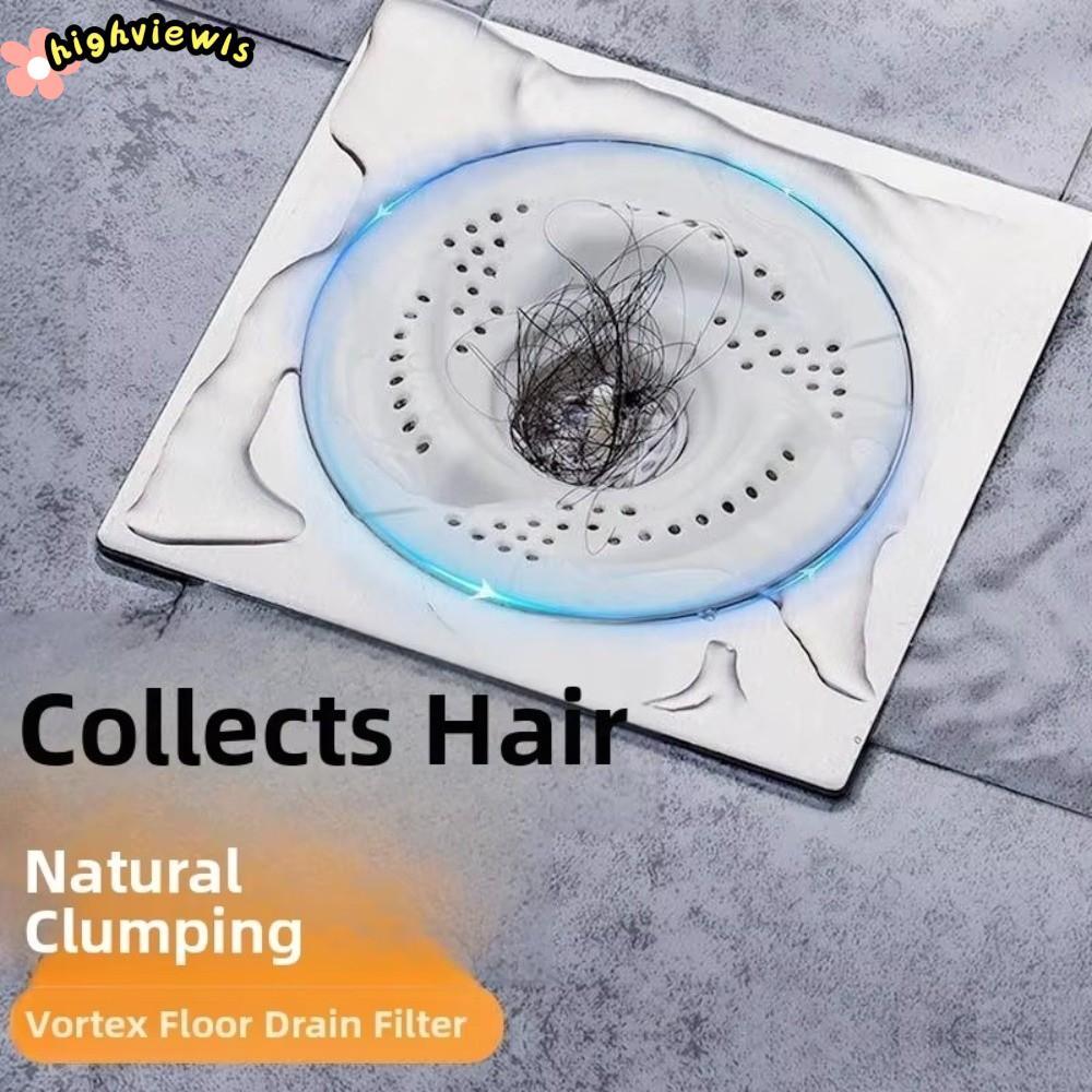 Máy hút tóc HIGHVIEWLS, Vỏ thoát nước xoay chống tắc, Thiết kế lưới chống lỗi hiện đại Phòng tắm lọc chống tắc nghẽn