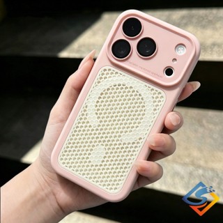Armor Shield Lưới tản nhiệt Vỏ từ tính cho iPhone 17 16 15 14 13 12 Pro Max Vỏ bảo vệ chống sốc chống rơi