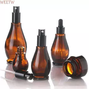 WEETW Chai Nước Hoa Thủy Tinh Cơ Bản Chai Có Thể Đổ Lại Lọ Hương Liệu Du Lịch Chai Pipet Lỏng