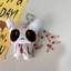 QEARY Ghost Sang Trọng Móc Khóa, Đen Trắng Đáng Sợ Đẫm Máu Phụ Kiện, Dễ Thương Mini Dark Sáng Tạo Túi Halloween Mặt Dây Chuyền Hàng Ngày